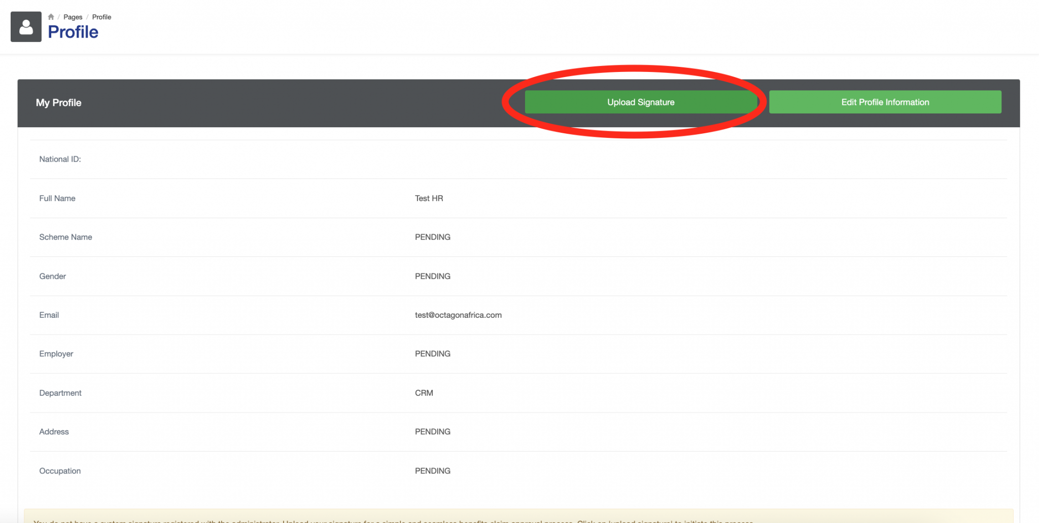 How to edit my profile - USER GUIDE